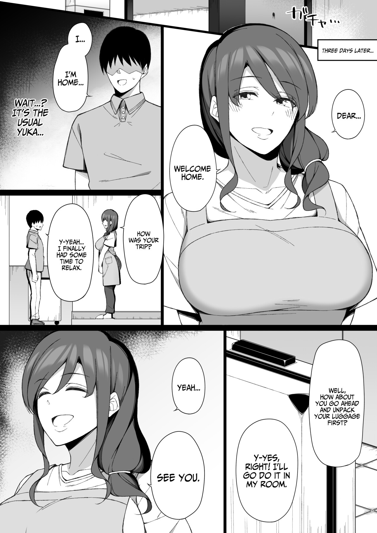 Hentai Manga Comic-Degeneracy of a Neat Housewife for a Man-Read-35